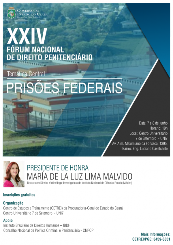  Inscrições abertas para o Fórum Nacional de Direito Penitenciário